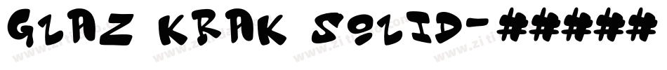 Glaz Krak solid字体转换
